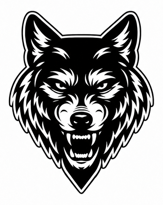 Primal Wolf black wolf logo