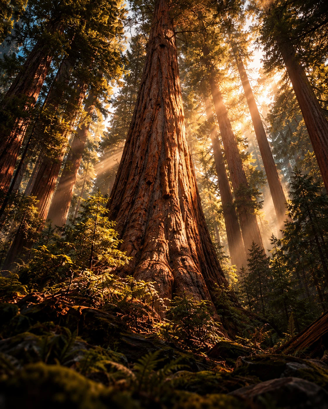 Primal Wolf Build — monumental sequoia tree